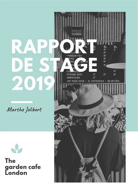 rapport de stage template.